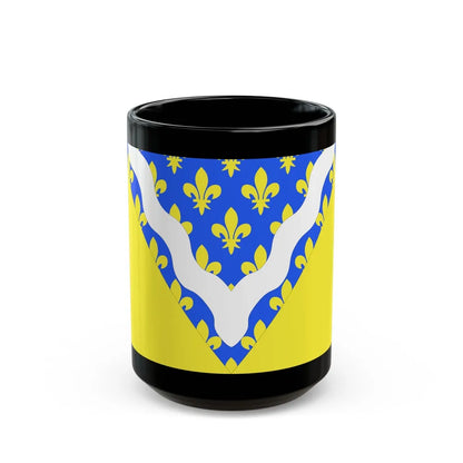 Flag of Val de Marne France 2 - Black Coffee Mug-15oz-Go Mug Yourself