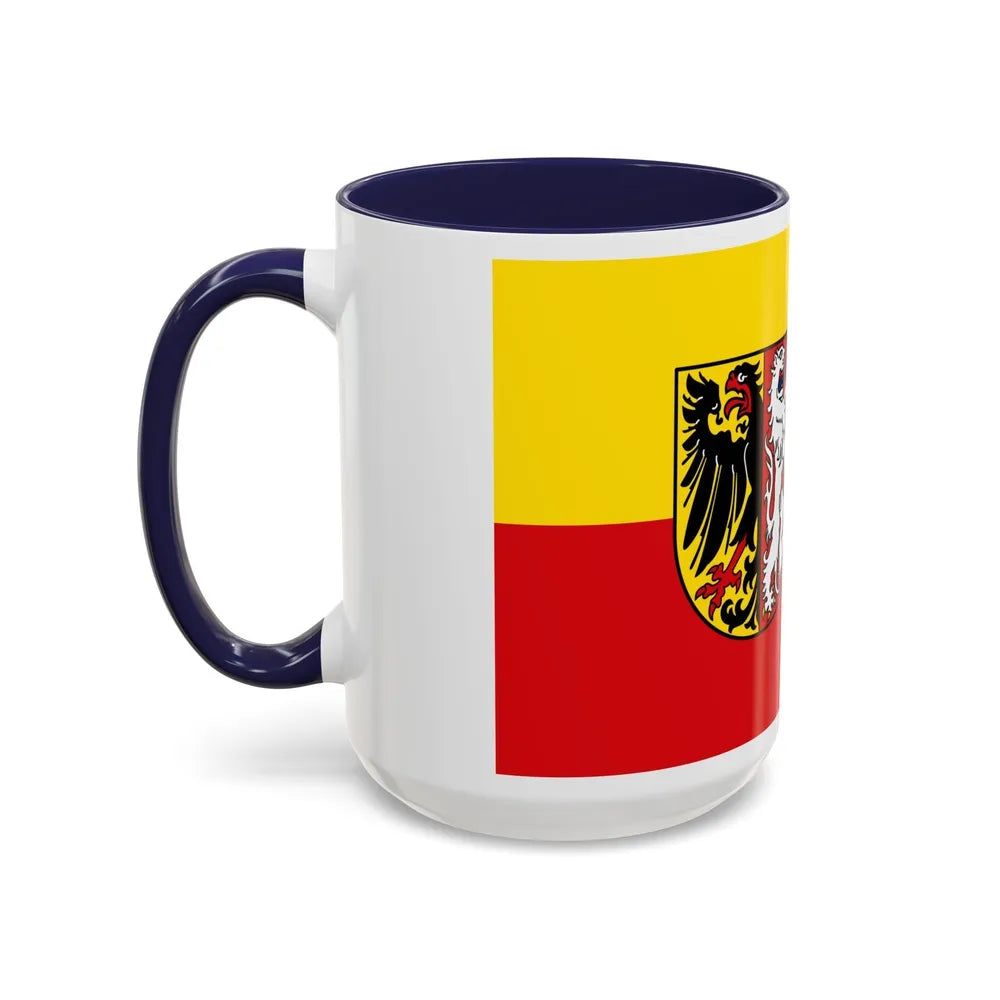 Flag of Goslar Germany - Accent Coffee Mug-Go Mug Yourself