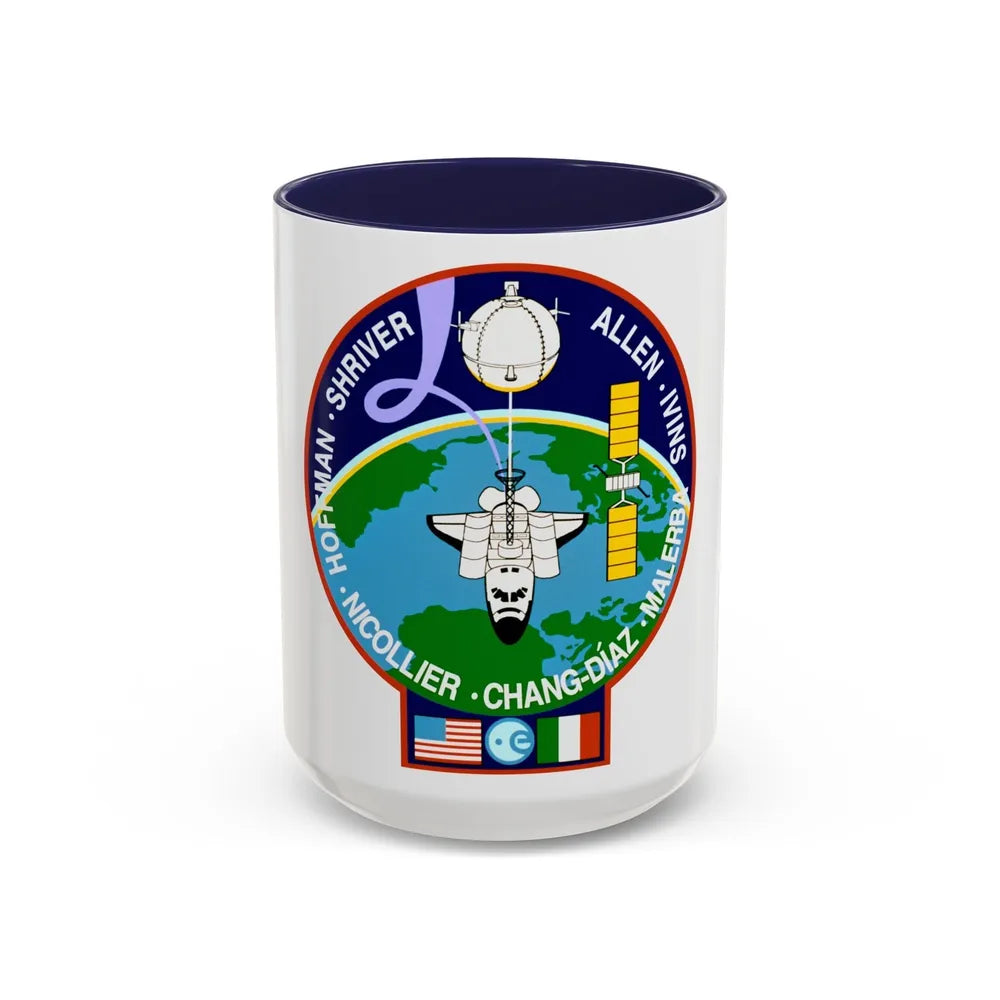 STS 46 (NASA) Accent Coffee Mug-15oz-Navy-Go Mug Yourself