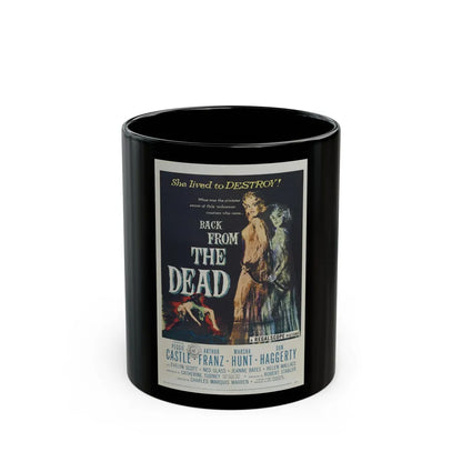 BACK FROM THE DEAD 1957 Movie Poster - Black Coffee Mug-11oz-Go Mug Yourself