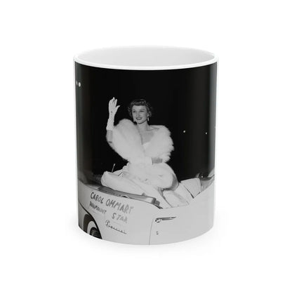 Carol Ohmart #44 (Vintage Female Icon) White Coffee Mug-11oz-Go Mug Yourself