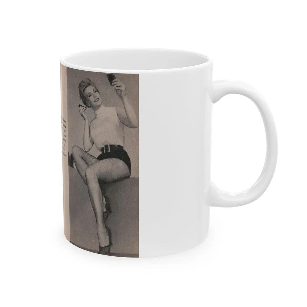 Kim Novak #146 - Scanned Mag. 66 Photos (Vintage Female Icon) White Coffee Mug-Go Mug Yourself