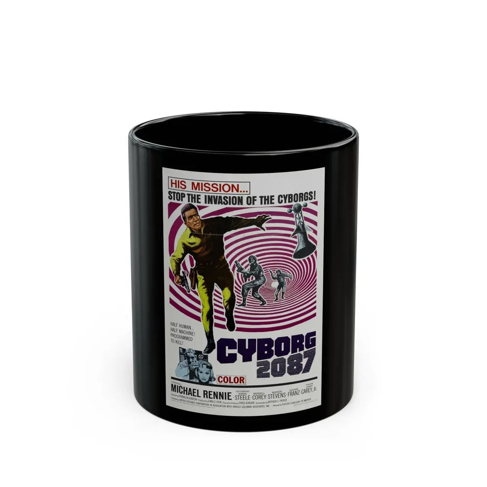 CYBORG 2087 1966 Movie Poster - Black Coffee Mug-11oz-Go Mug Yourself