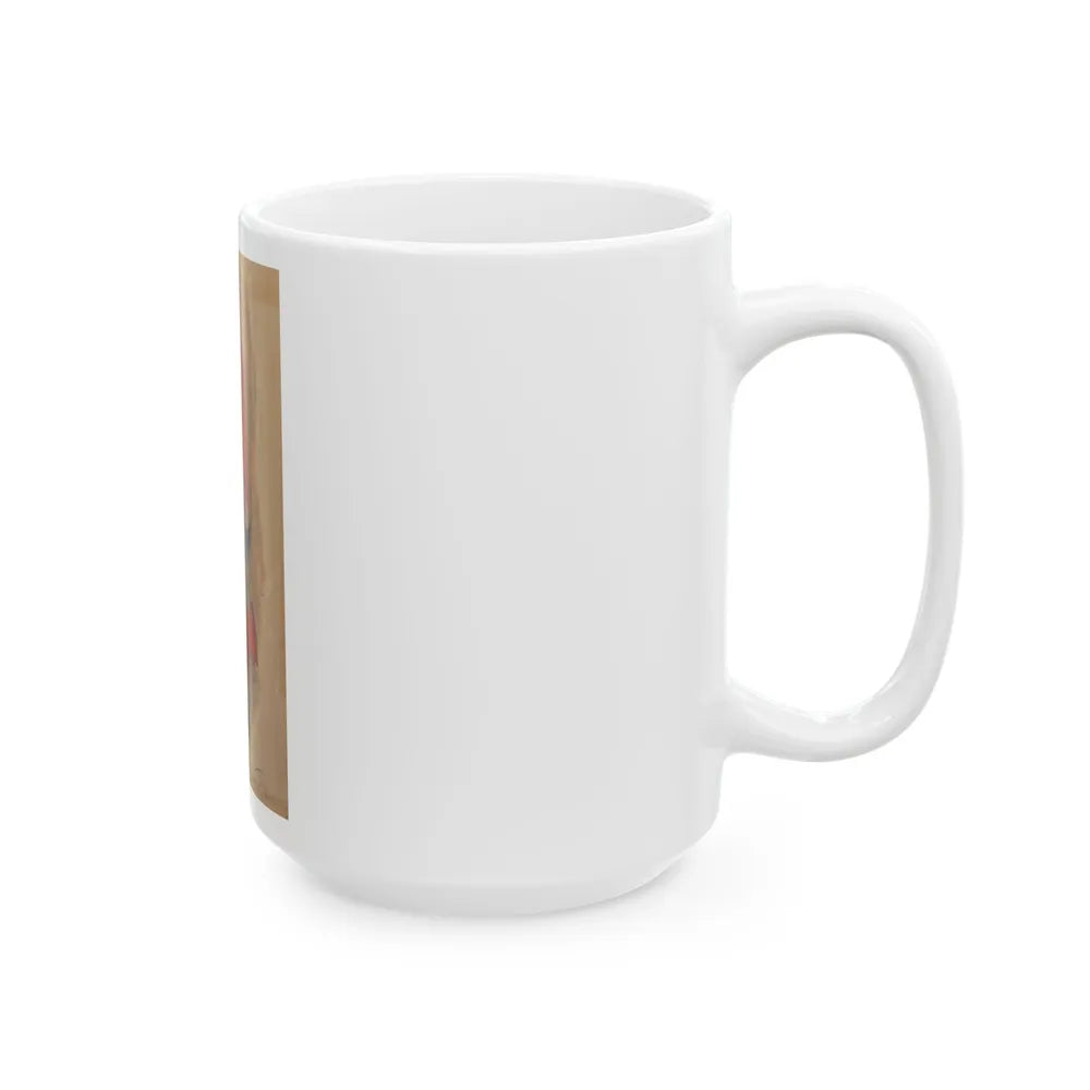 Crossed Wires, American Magazine story interior illustration - White Coffee Mug-Go Mug Yourself