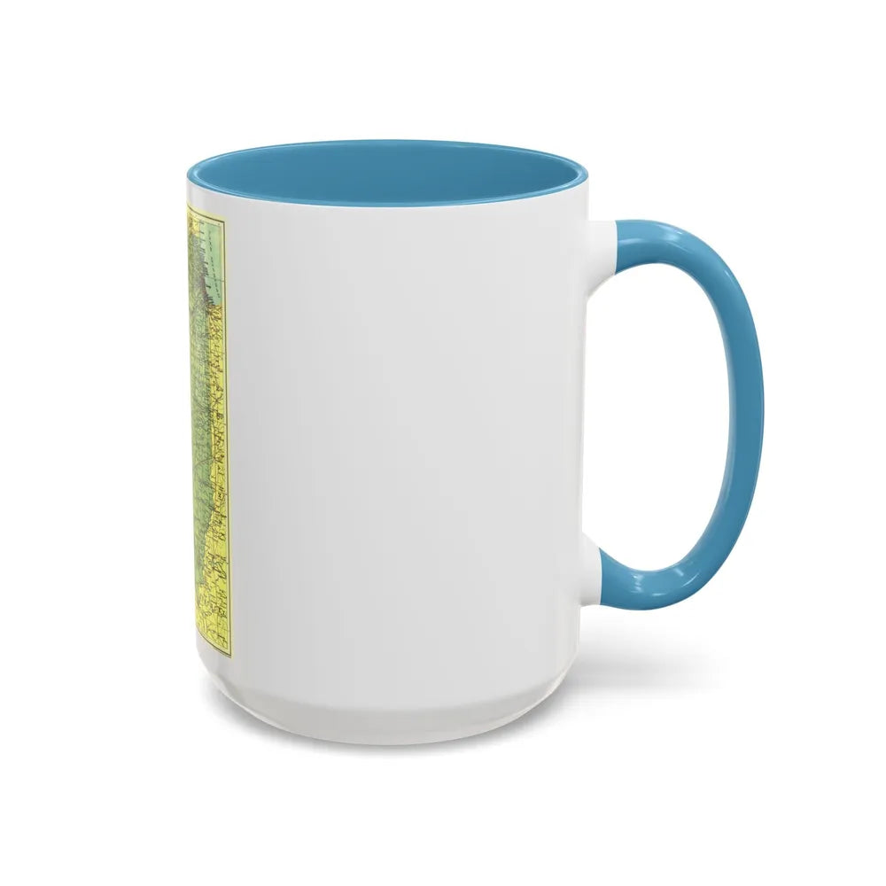 USA - Illinois (1931) (Map) Accent Coffee Mug-Go Mug Yourself