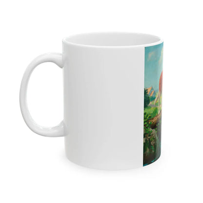 By the Seat of His Pants - White Coffee Mug-Go Mug Yourself