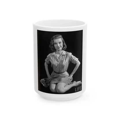 Peggy Dow #73 (Vintage Female Icon) White Coffee Mug-15oz-Go Mug Yourself