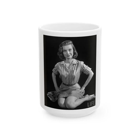 Peggy Dow #73 (Vintage Female Icon) White Coffee Mug-15oz-Go Mug Yourself