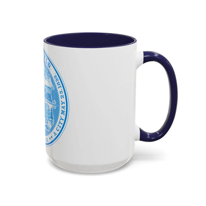 Seal of Springfield Massachusetts - Accent Coffee Mug-Go Mug Yourself