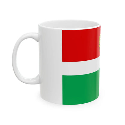 Flag of Kaluga Oblast Russia - White Coffee Mug-Go Mug Yourself