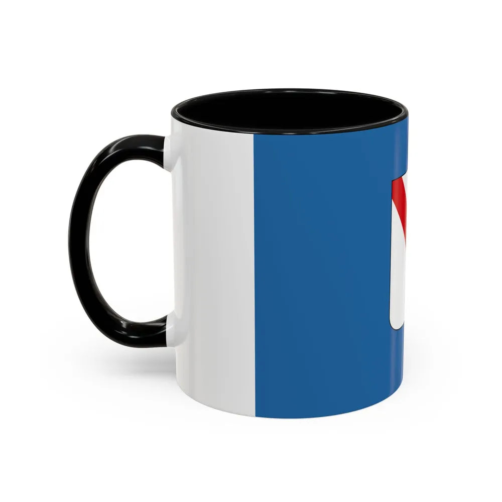 Flag of Campania Italy - Accent Coffee Mug-Go Mug Yourself