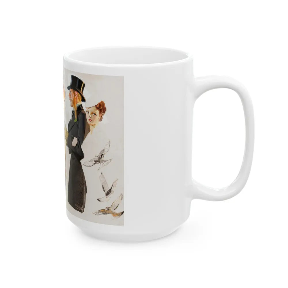 Easter Promenade, The Saturday Evening Post cover study, 1932 - White Coffee Mug-Go Mug Yourself