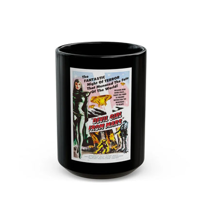 DEVIL GIRL FROM MARS 1954 Movie Poster - Black Coffee Mug-15oz-Go Mug Yourself