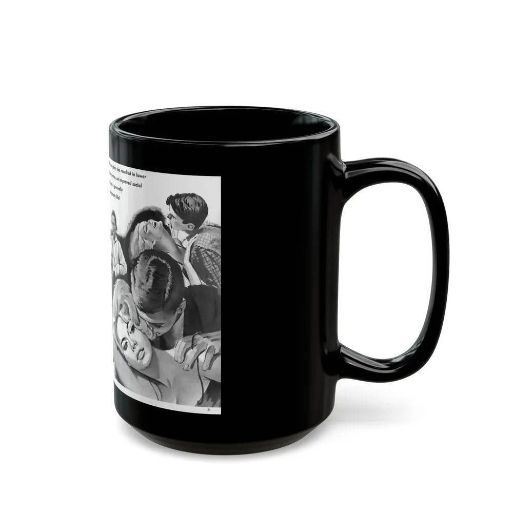 Free Love For Teenagers, Battle Cry, 1964 - Black Coffee Mug-Go Mug Yourself