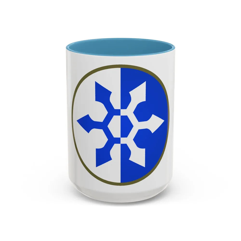 XXXIII Corps (U.S. Army) Accent Coffee Mug-15oz-Light Blue-Go Mug Yourself