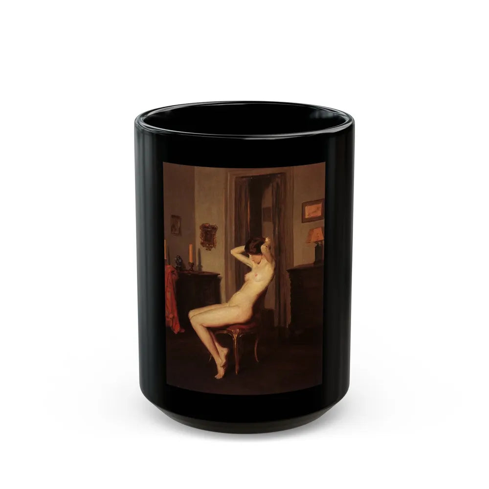 Penrhyn Stanlaws (1877-1957) Olive Thomas modeled in the nude - 1915 - Black Coffee Mug-15oz-Go Mug Yourself