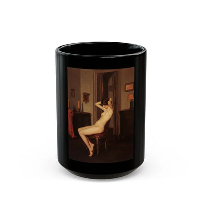 Penrhyn Stanlaws (1877-1957) Olive Thomas modeled in the nude - 1915 - Black Coffee Mug-15oz-Go Mug Yourself