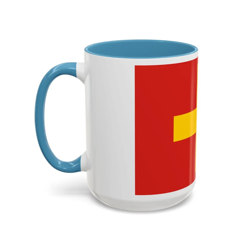 Flag of Ancona Italy - Accent Coffee Mug-Go Mug Yourself