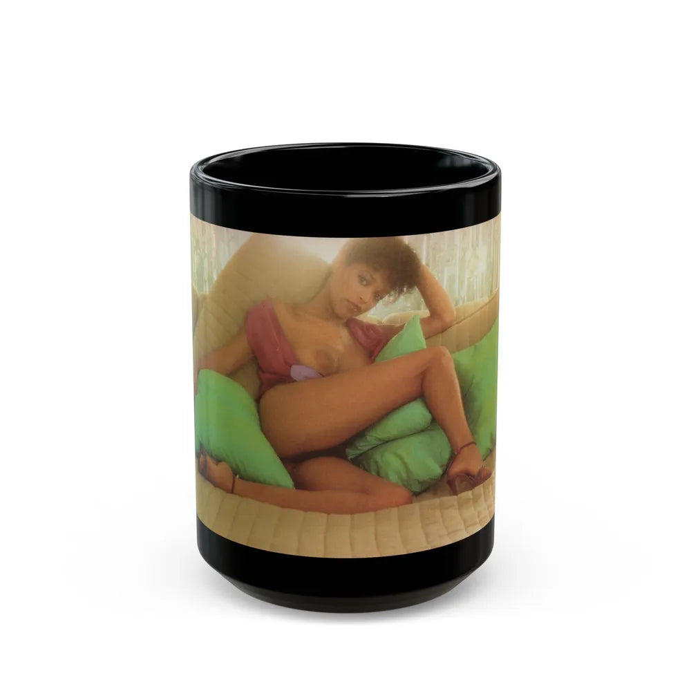 Ola Ray #112 (Vintage Female Icon) Black Coffee Mug-15oz-Go Mug Yourself