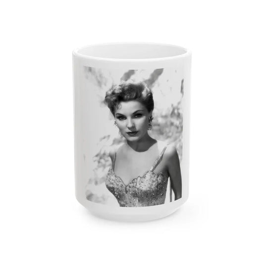 Debra Paget #681 (Vintage Female Icon) White Coffee Mug-15oz-Go Mug Yourself