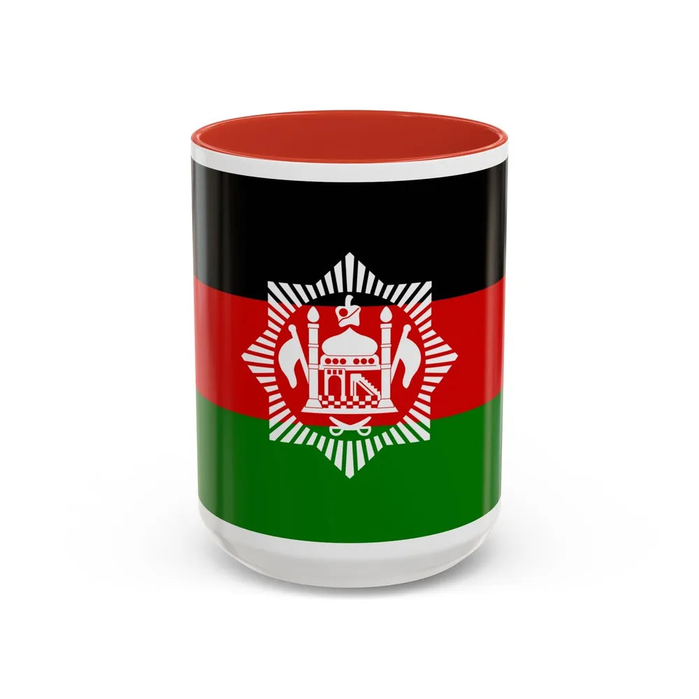 Flag of Afghanistan 1928 - Accent Coffee Mug-15oz-Red-Go Mug Yourself