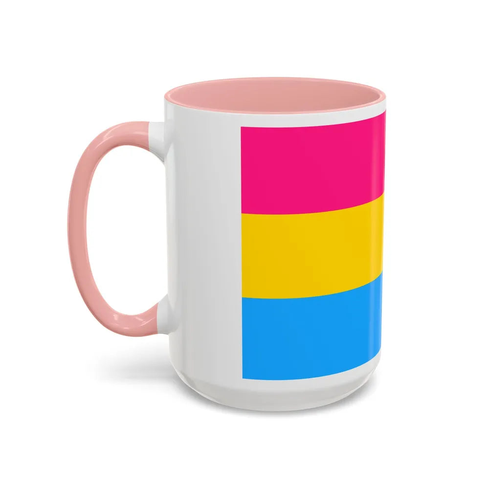 Pansexuality Pride Flag - Accent Coffee Mug-Go Mug Yourself