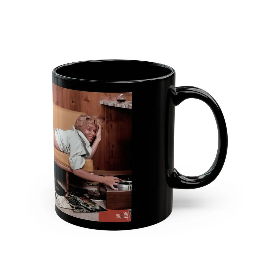 Yvette Vickers #45 - Playboy 1959 Photo (Vintage Female Icon) Black Coffee Mug-Go Mug Yourself