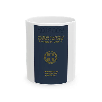 Greek Passport (1980) - White Coffee Mug-11oz-Go Mug Yourself