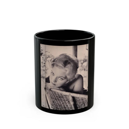 Kim Novak #382 (Vintage Female Icon) Black Coffee Mug-11oz-Go Mug Yourself