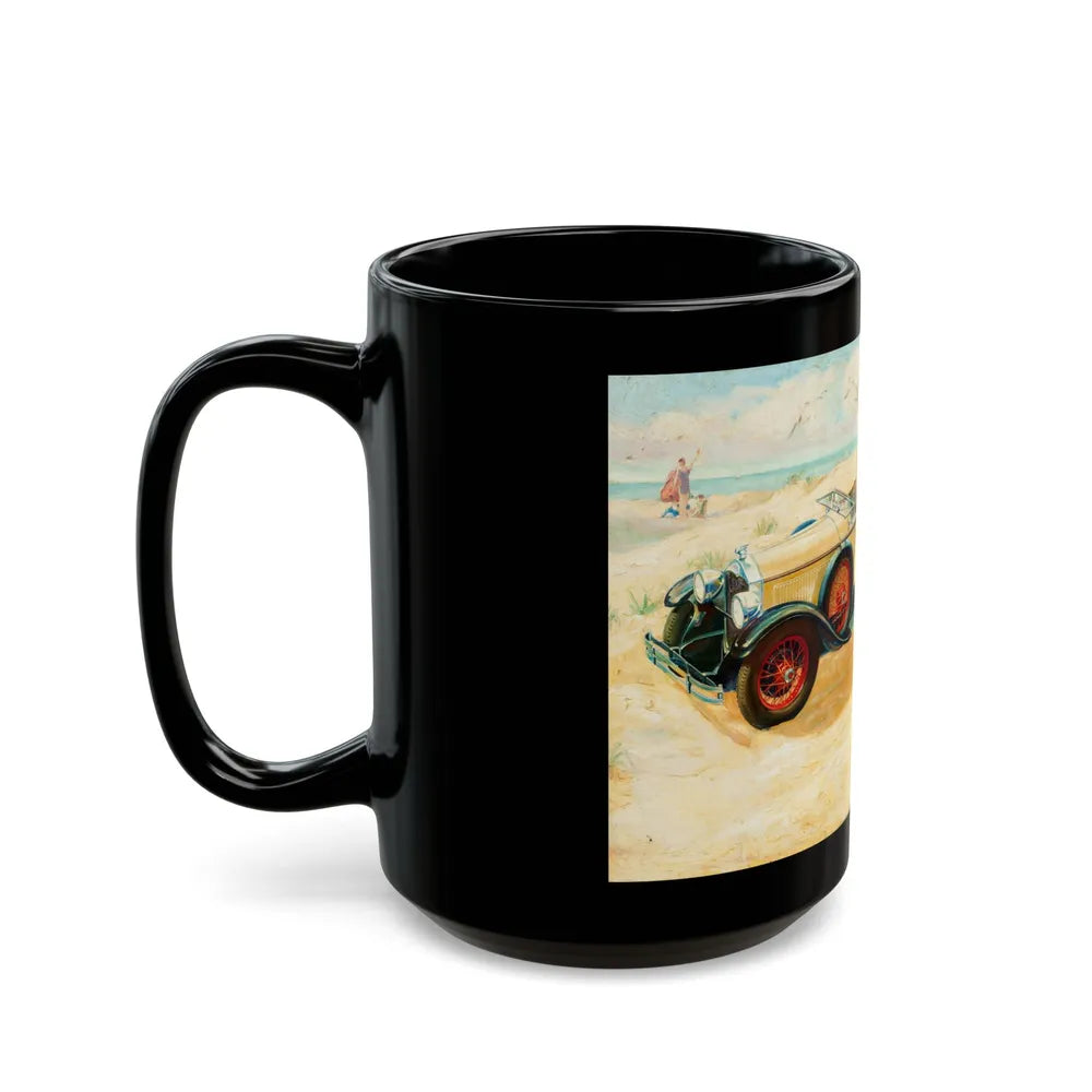 Buick Motors ad illustration - Black Coffee Mug-Go Mug Yourself