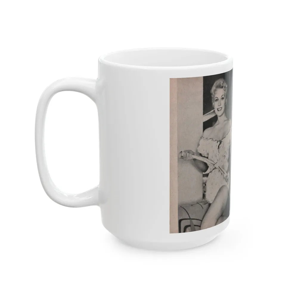 Kim Novak #155 - Scanned Mag. 66 Photos (Vintage Female Icon) White Coffee Mug-Go Mug Yourself