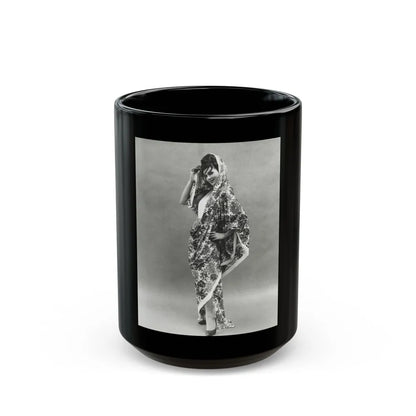 Gila Golan #24 (Vintage Female Icon) Black Coffee Mug-15oz-Go Mug Yourself