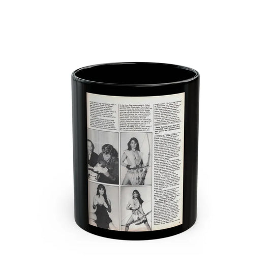 Caroline Munro #370 - Starbust Mag. #24 August '80 (Vintage Female Icon) Black Coffee Mug-11oz-Go Mug Yourself