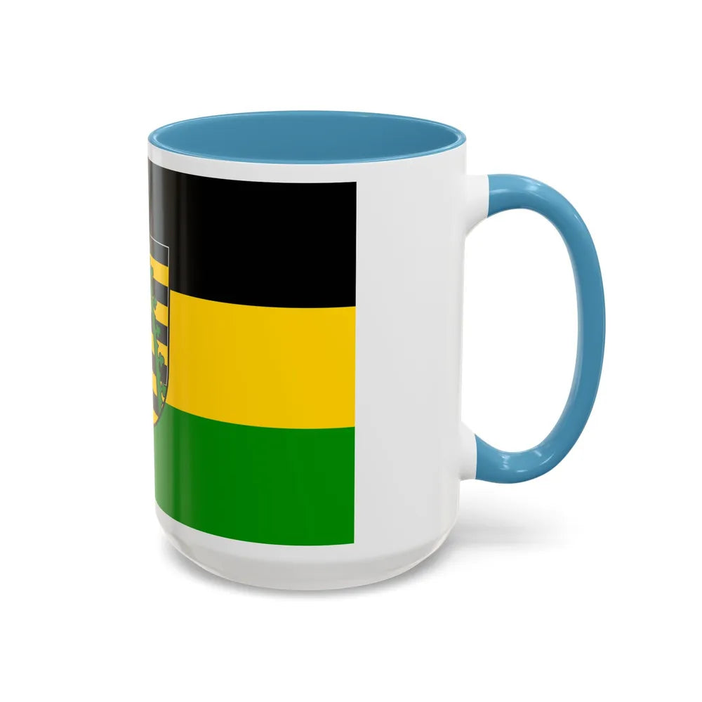 Flag of Coburg Germany - Accent Coffee Mug-Go Mug Yourself