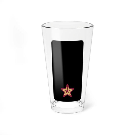 07. QENF 2LT (Qatar) (Military Rank) Pint Glass 16oz 16oz - Go Mug Yourself