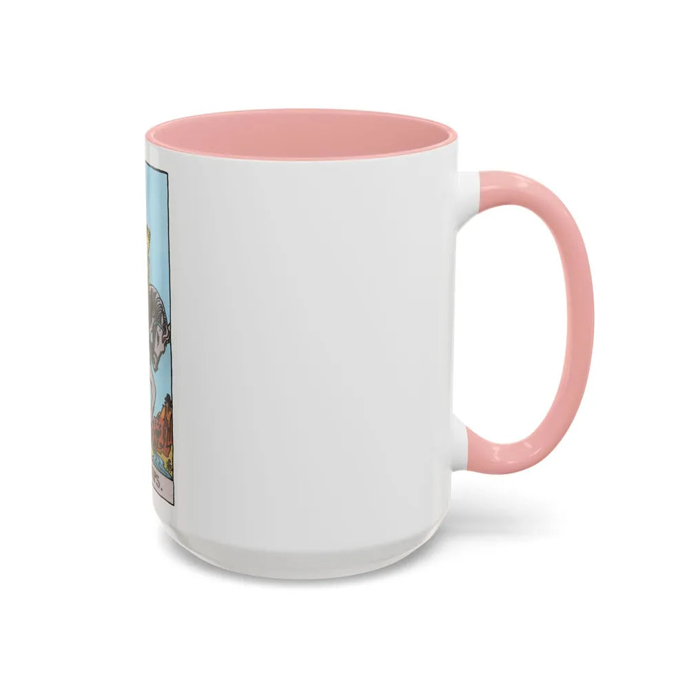 The Knight of Cups (Tarot Card) Accent Coffee Mug-Go Mug Yourself