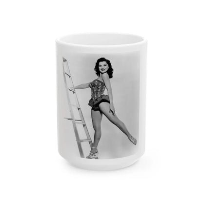 Debra Paget #378 2 (Vintage Female Icon) White Coffee Mug-15oz-Go Mug Yourself