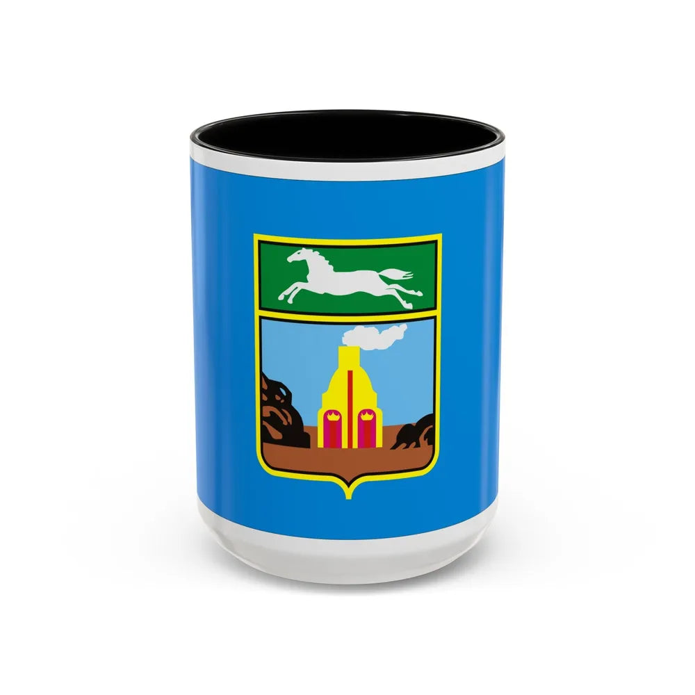 Flag of Barnaul Russia - Accent Coffee Mug-15oz-Black-Go Mug Yourself