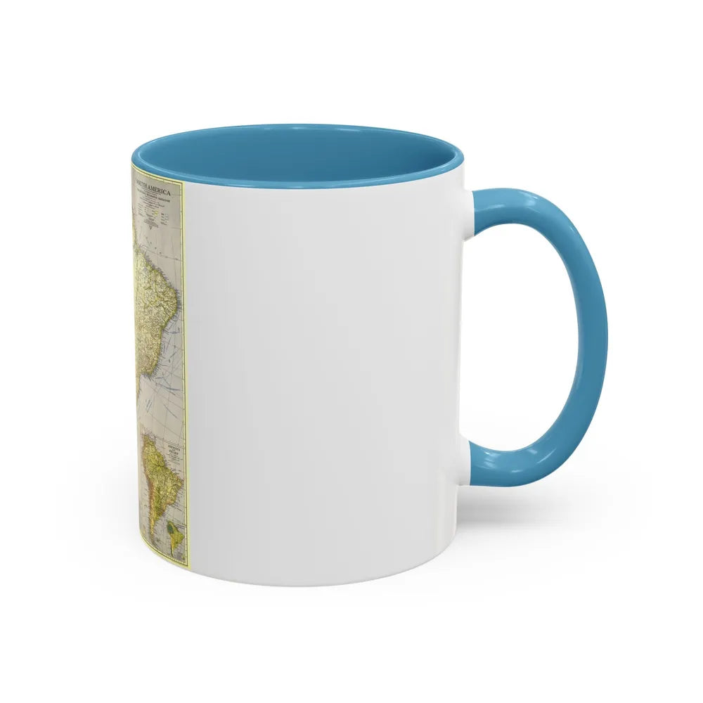 South America (1937) (Map) Accent Coffee Mug-Go Mug Yourself