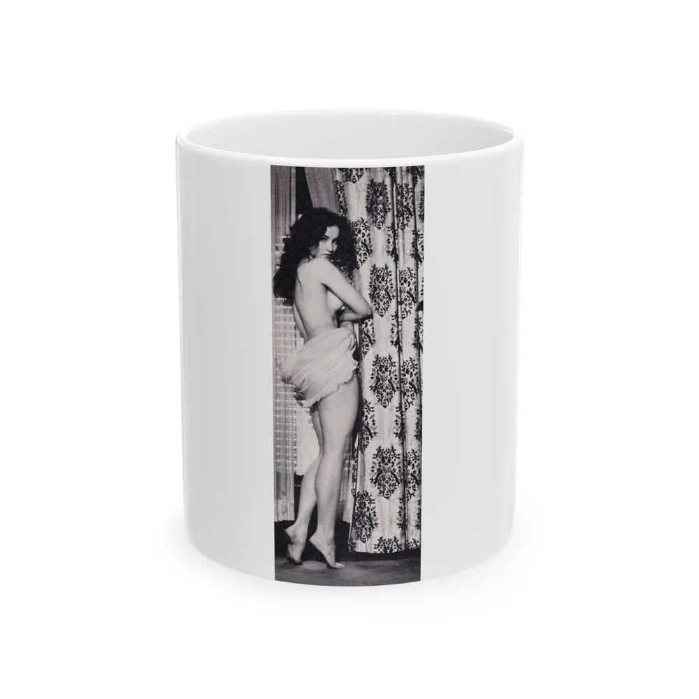 Julie Newmar #332 (Vintage Female Icon) White Coffee Mug-11oz-Go Mug Yourself