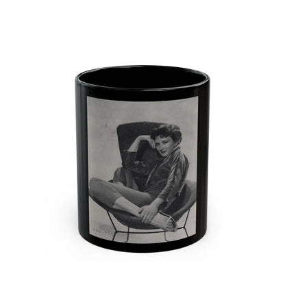 Carol Ohmart #60 - Page 1, Photo 4 of 4 Cropped from International Photographer Mag. June '55 (Vintage Female Icon) Black Coffee Mug-11oz-Go Mug Yourself