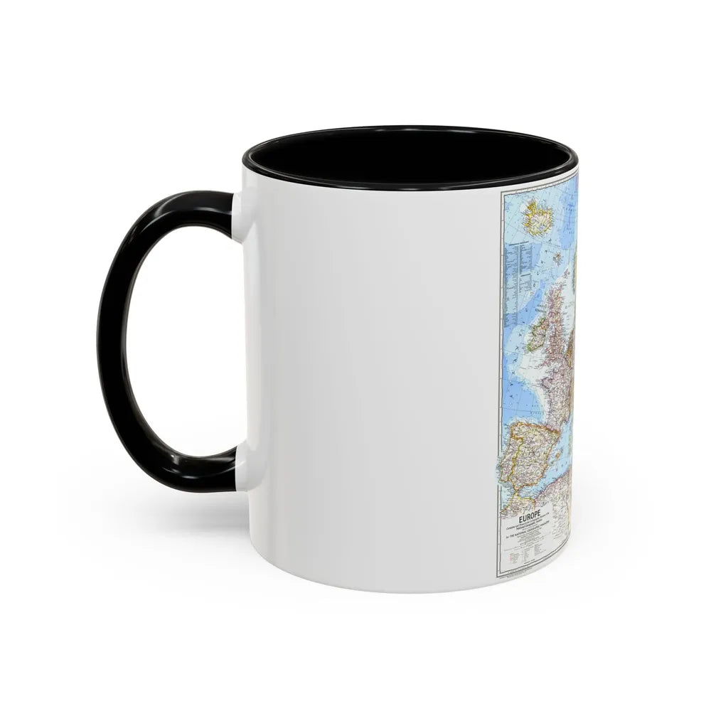 Europe (1969) (Map) Accent Coffee Mug-Go Mug Yourself