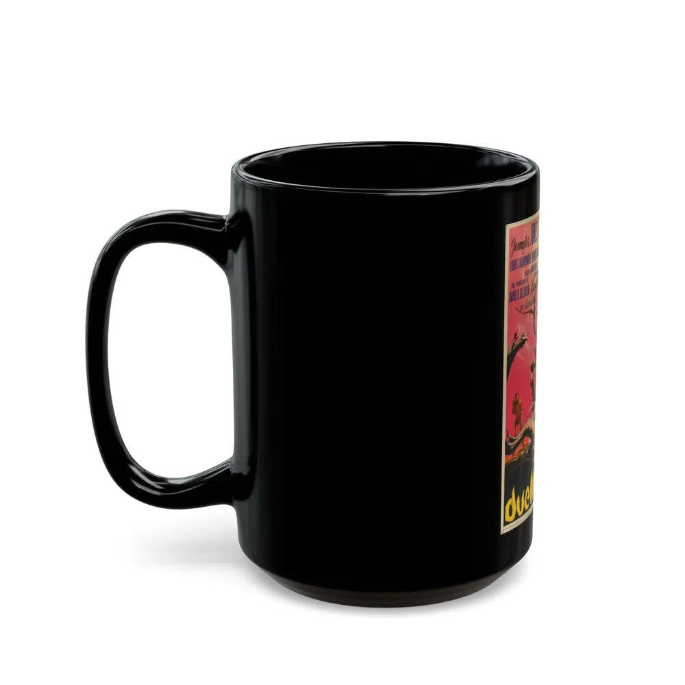 DUEL IN THE SUN (ITALIAN) 1946 Movie Poster - Black Coffee Mug-Go Mug Yourself