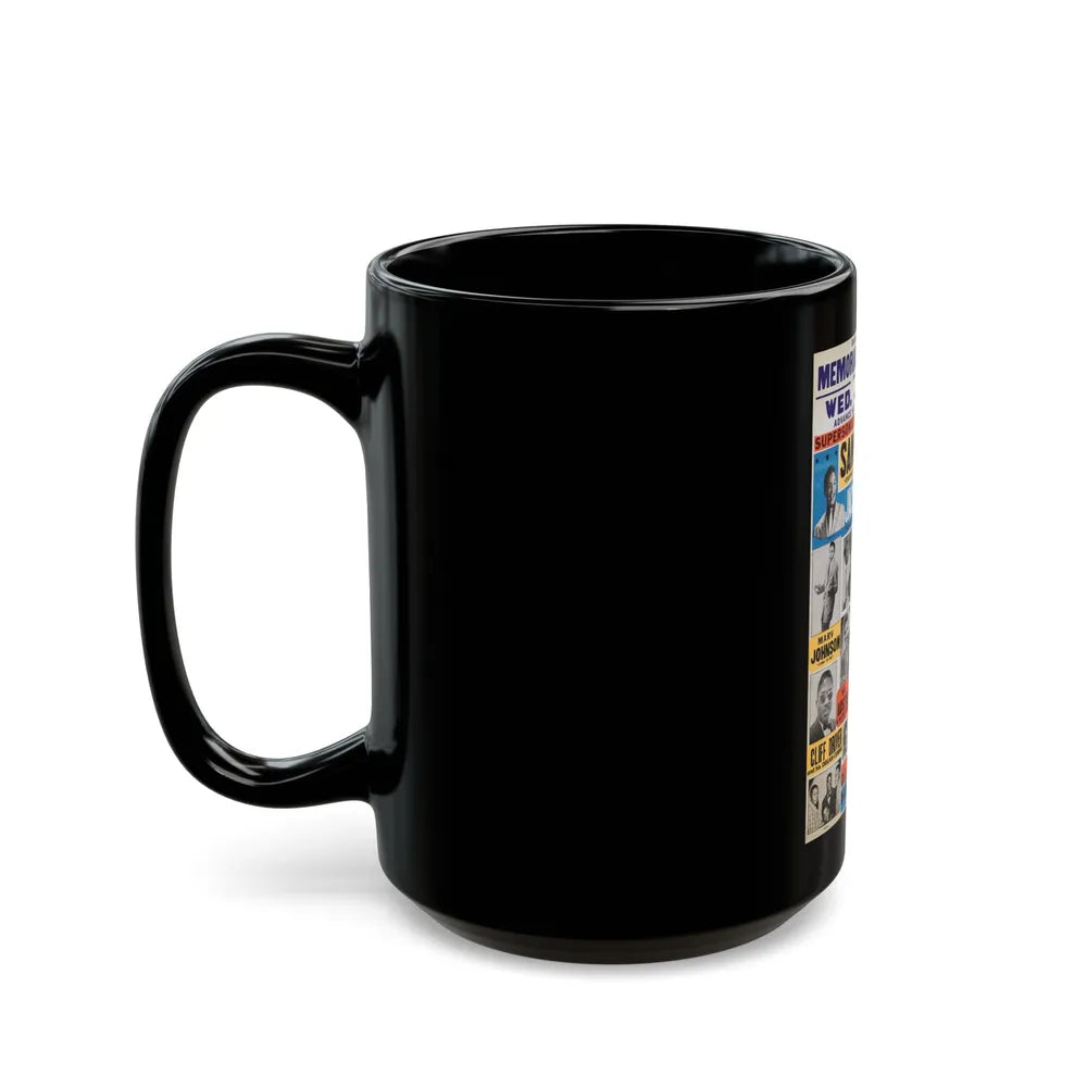 Sam Cooke 1959 (Music Poster) Black Coffee Mug-Go Mug Yourself