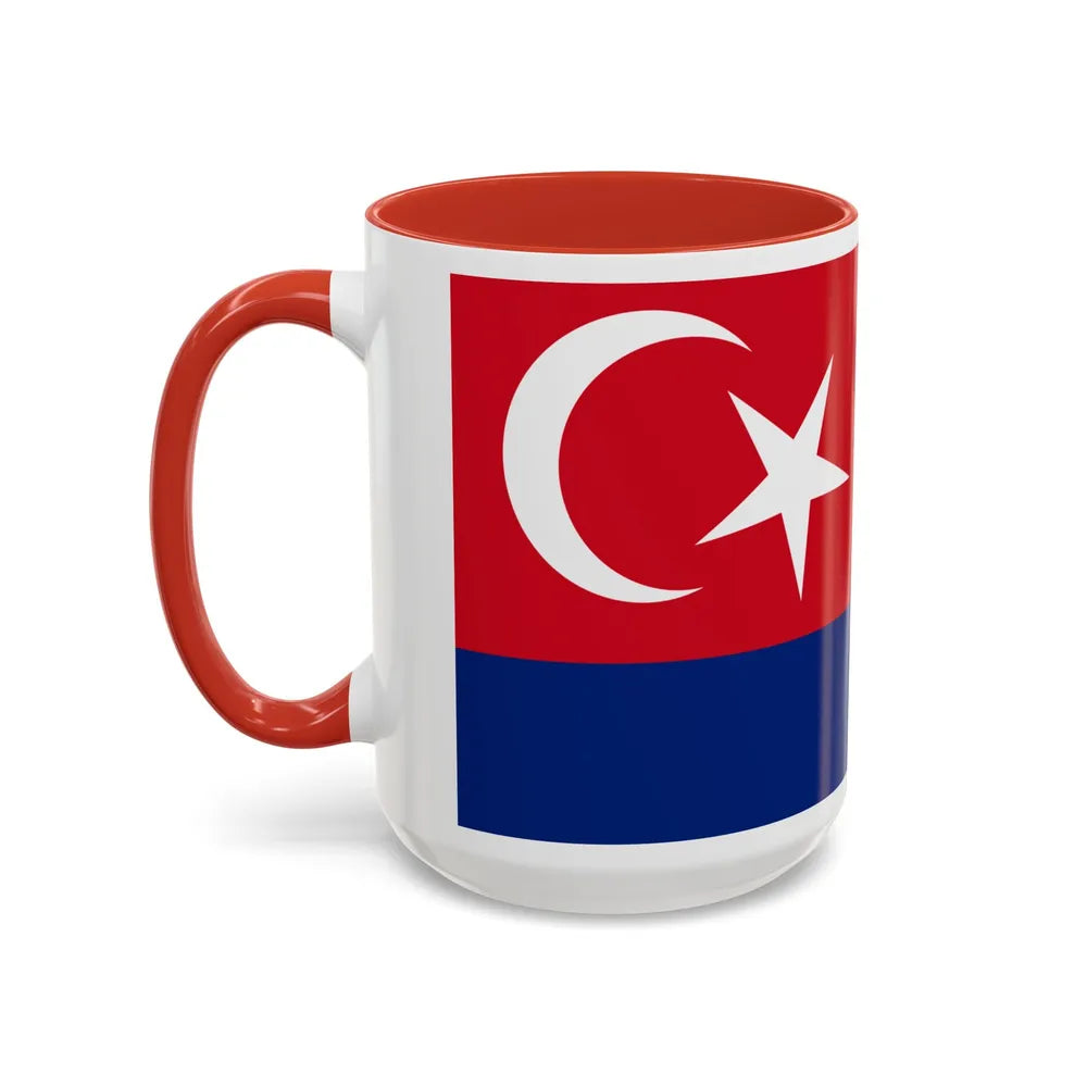 Flag of Johor Malaysia - Accent Coffee Mug-Go Mug Yourself