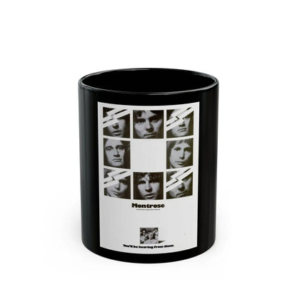 Montrose 1973 (Music Poster) Black Coffee Mug-11oz-Go Mug Yourself