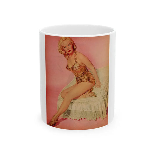 Virginia Mayo #233 - 1 Full Page Color Pin-Up Photo Circa Late 40's or 50's (Vintage Female Icon) White Coffee Mug-11oz-Go Mug Yourself