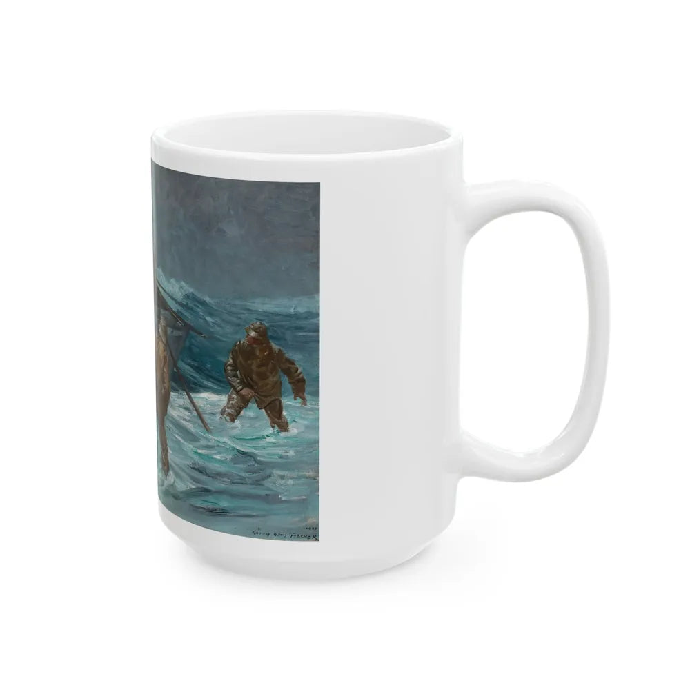 Coming Ashore, 1929 - White Coffee Mug-Go Mug Yourself