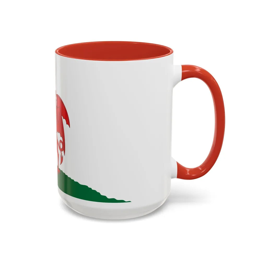 Flag of Cardiff UK - Accent Coffee Mug-Go Mug Yourself