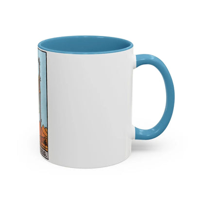 The Page of Wands (Tarot Card) Accent Coffee Mug-Go Mug Yourself